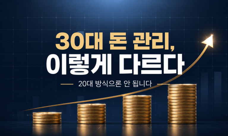 30대 돈 관리 방법 5가지, 20대와 다르게 짜야 하는 이유